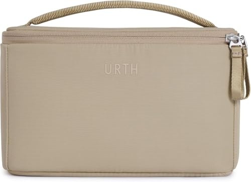 Urth Arkose 3.7L Inserto per Fotocamera – Borsa Resistente all'Acqua, Imbottita, Case Riciclato per Fotocamera DSLR/SLR, Obiettivo e Accessori Fotografici in Beige