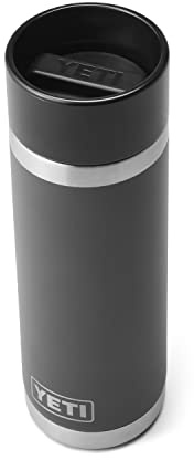YETI Rambler 510.3 g Flasche, Edelstahl, vakuumisoliert, Thermoskanne für Kaffee, mit Hot Shot Cap, Anthrazit