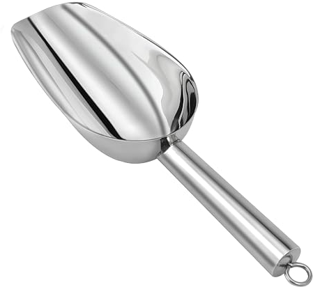 Eisschaufel, Edelstahl Schaufel Mehlschaufel Eisportionierer Abfüllschaufel, Edelstahlschaufel Essen Scoop für Küche Bar Party Hochzeit Buffet