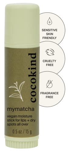 Cocokind Mymatcha All Over Moisture Stick Lip Balm and Eye Cream for Dry Skin 14g