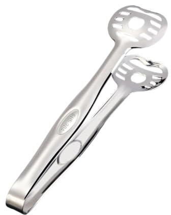 Pinza per alimenti in acciaio inox, pinza per buffet, pinza in acciaio inox, pinza per cubetti di ghiaccio, pinza per dolci, dolci e caramelle, pinza da servizio, pinza da cucina, per matrimoni e