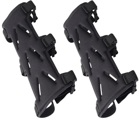 Mikikit 2 Pezzi di Protezione per Braccio Riutilizzabile per Tiro con L'Arco Protezione per Braccio Regolabile Portatile per Tiro con