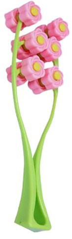 Rodillo de masaje de flores, herramienta de masajeador facial - Masajeador facial en forma de Y - Dispositivo de relajación manual, rodillo de flores 3D portátil para el cuidado de la piel del cuerpo