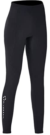 Amagogo 2mm Neopren Tauchen Neoprenanzug Hosen Schwimmen Neoprenanzug Hosen Thermal Lange Hosen Bademode Surfen Segeln Kanufahren Hosen - Damen XL