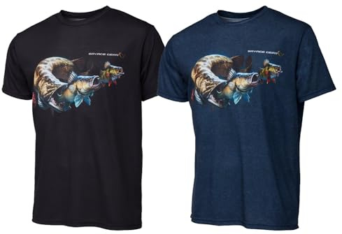 Savage Gear Mixte Cannibal T-Shirt, Bleu, XL EU