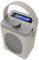 Portable DAB+ Radio with Bluetooth | 15 Hour Battery Playback and Mains Powered | Dual Alarm & Snooze Function | 20+ Presets, LED Display, FM, Headphone Jack | MAJORITY Little Shelford (Cream + Grey)