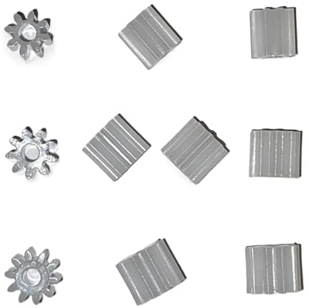 SSC Slot Car Replacement Car Spares Combo 8, 9, 10 Teeth, Tooth Pinions Gears, Plastic Motor Gear Pinion Compatible for Scalextric Slot Car Models Motor Shaft, Toy DIY Parts Accessories 10 Pinion