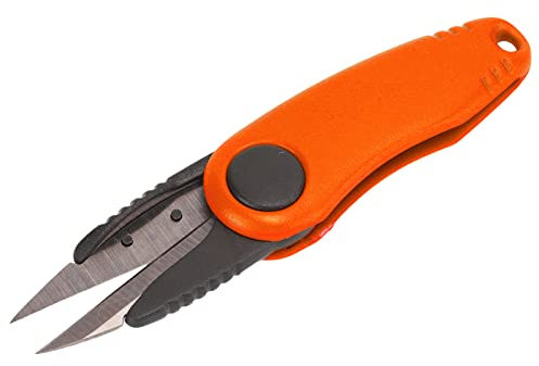 Changor Fisch Verwenden Klappschere, Tragbare, Langlebige, Multifunktionale Angelausrüstung, Klappschere in Garnelenform Zum Schneiden der Schnur (2#orange)