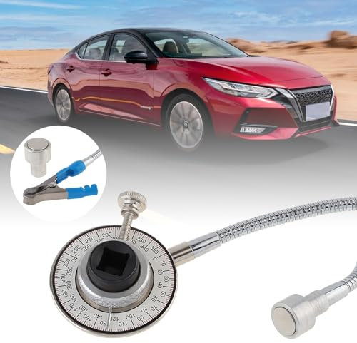 Smgda Torque Angle Meter, 1/2 Drive Wrench Gauge With Flexible Clip Arm, CR-V Steel Professional Measure Tool