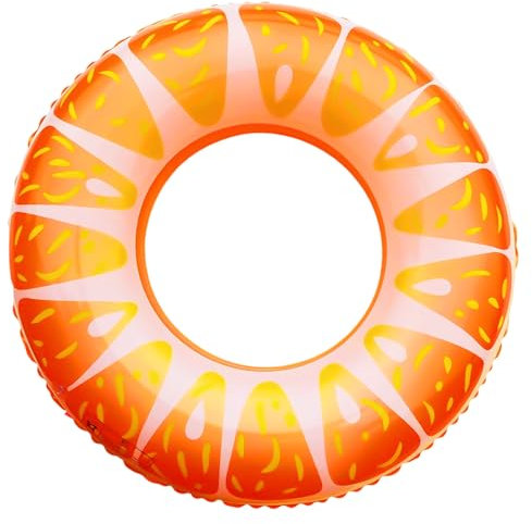 NIDHFG 1 Piece Orange Survival Buoy, Creative Fruit, Children'S Inflatable Floating Buoy, Swimming Pool Water Toys, Swimming Party Accessories.