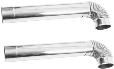 Toddmomy 1ensemble Tuyau Échappement Acier pour Poêle à Elbow Au Chaleur pour Chaudières Et Camping Extérieur De Tube Coude
