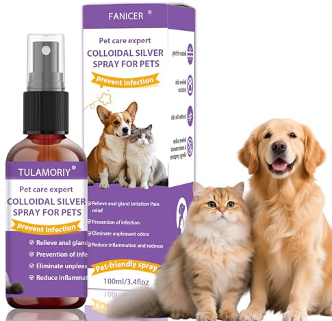 TULAMORIY 100ml-Spray Antiprurito per Cani e Gatti,Spray per la Cura della Pelle per Cani,Riduce Il Prurito Cutanea,Cura della Pelle Professionale per Pet,Formula Delicata