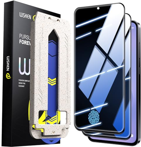 WSKEN för Samsung Galaxy S25 FE, insynsskydd – [24° anti-spy] [Automatisk dammeliminering] 9H helskärmsskyddsfilm, integritetsskydd, anti-fingeravtryck, bubbelfri