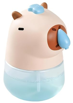 Dispenser di sapone senza contatto, disinfettante automatico per le mani, design Capybara con ricarica USB, batteria ricaricabile a lunga durata, accessorio per bagno e cucina, igiene del piano di