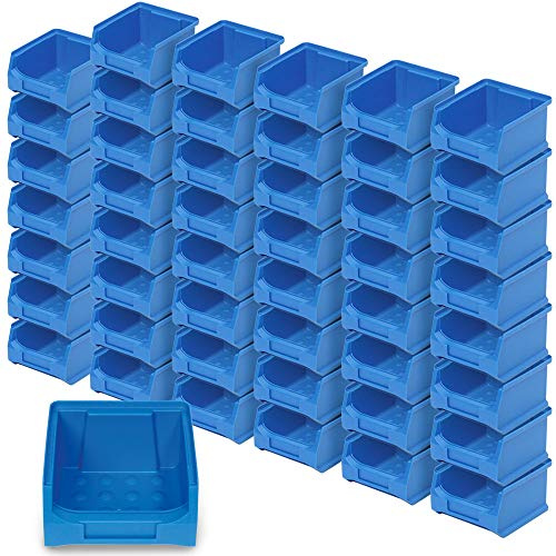 BRB 48x Sichtbox PROFI LB 6, LxBxH 100x100x60 mm, Inhalt 0,3 Liter, blau