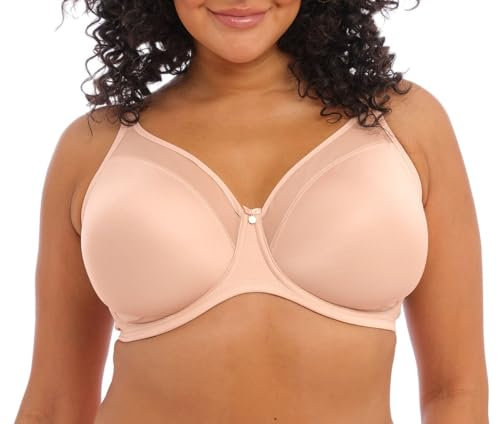 Elomi Women's Plus Size Smooth Underwire Molded Bra, Sahara, 32J US