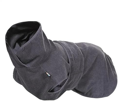 Rukka Pets Micro Light Bademantel für Hunde Anthrazit M