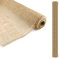 D.RECT Juteband Natur Braun Rolle 100x500cm - 100cm Breit - Jute Geschenkband Vintage - Dekoband Hochzeit - Jutestoff für Floristik und Dekoration