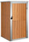 vidaXL Cobertizo de Herramientas Jardín Accesorio Cubierta Organizador Espacio Almacenamiento Caseta con Puerta para Casa Acero Galvanizado