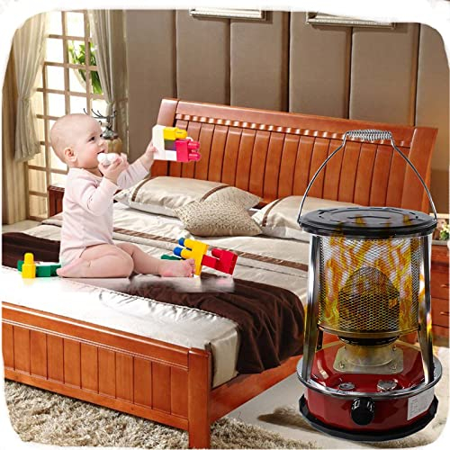 Vendics Réchaud De Tente De Chauffage D'Extérieur Ultraléger Pratique Pour Chauffage Au Kérosène Puissance De Feu Réglable Pour Intérieur Extérieur/Terrasse/Terrasse/Maison Blanc/Rouge/4.6L/Rouge