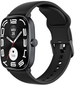 HAYLOU Smartwatch RS5, display AMOLED da 2 pollici con cinturino in silicone e intrecciato, oltre 150 quadranti, chiamata Bluetooth con un interruttore e oltre 150 modalità di allenamento, gestione