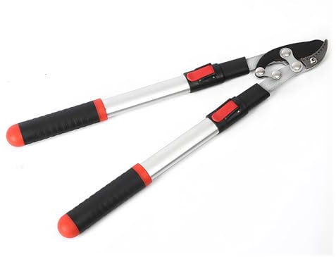 Professional Anvil Branch Lopper, Heavy Duty Tree Cutter Trimmer, Premium Compound Action Lopper with Telescopic Handles, Sharp SK5 Steel Blade, Extendable Garden Cutters, 21 to 30 Inches