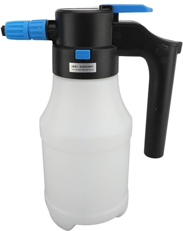 SIXRUN Electric Car Foam Sprayer, 1.5 Liter Capacity Pressure Washer with 2 Bar Stable Pressure, for Car, Kitchen, Glass, Carpet, Bathtub, Shoe, Watering Plants and Bathing Pets