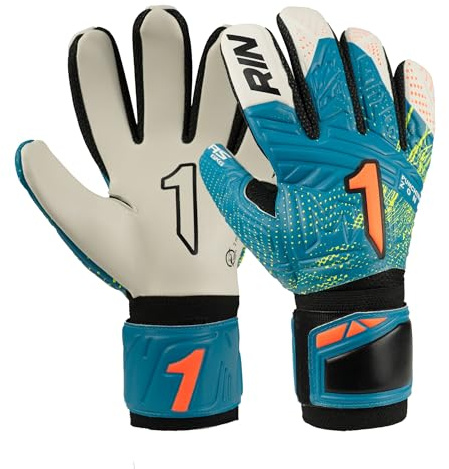 Rinat Guante de Portero Fiera As, Verde/Naranja, Unisex Adulto