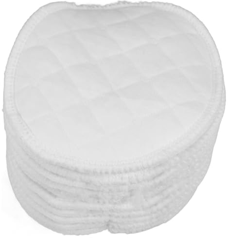 SUPVOX 20pcs White Reusable Washable Cotton Nursing Pads for Breastfeeding Women 12-Layer Maternity Breast Pads for Leak Protection and Comfort