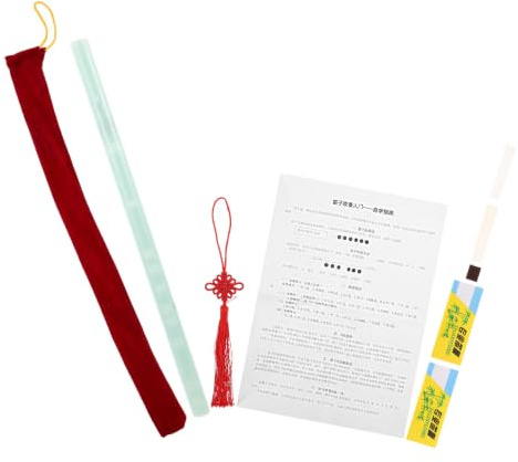 Cabilock Flauta de Madera Tradicional con Clave G para Principiantes, Diseño Antiguo Inspirado en Jade, Material PC Seguro y Juego Higiénico, Incluye Accesorios Completos para Aprendizaje