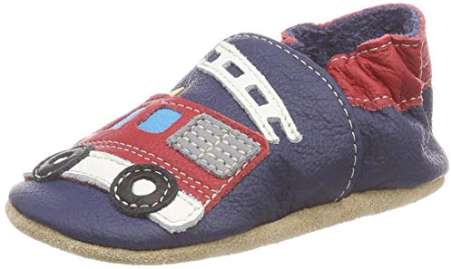 Beck Unisex Baby brandweer Hausschuhe, Blau, 22/23 EU