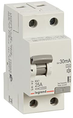 Legrand 402036 Disjoncteur FI 25 A, 30 mA courant résiduel disjoncteur/RCD, 2 broches - 25 A/30 mA - 1 pièce