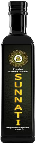 Sunnati® Egyptisk svart kumminolja, ofiltrerad, kallpressad, 100 % ren 250 ml