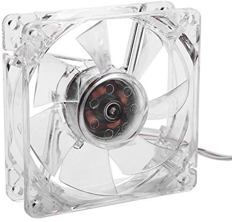 Ventilateur de Refroidissement de 8cm, Ventilateur de Traitement 5V d'UC de Longue Durée de Travail juasqu'à 10000Heures avec Lampe de 4 Couleurs pour l'ordinateur de PC