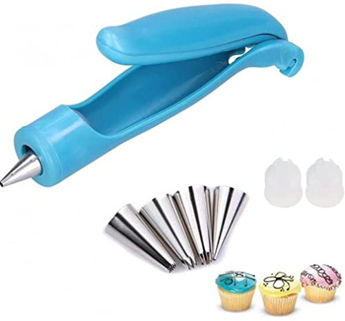 KOMUNJ Kuchen Dekorierstift, Kuchen Dekorative Düse, Dekorationsstift Kunststoff Wiederverwendbar Vertrauenswürdig Tortenspritze für Kuchen Gebäck Dessert Dekoration