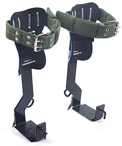 soudesileim Juego de equipos de escalada de árboles, clavos de escalada de árboles de 100 kg, herramientas de escalada con cinturones de seguridad y cuerdas, para protección contra caídas, cuidado de