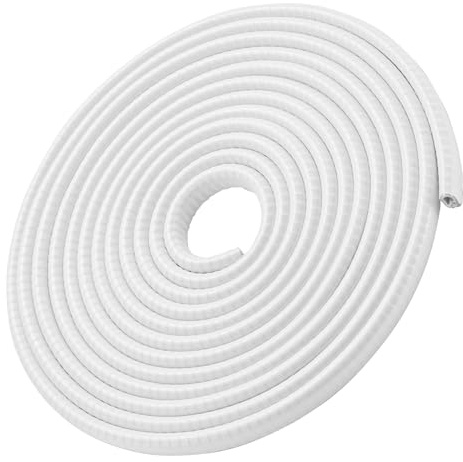 Protector de Puerta de Coche U Forma Coche Puerta Sello Protección de Borde Anti Choques Traje para la mayoría del Coche (Blanco 5M)