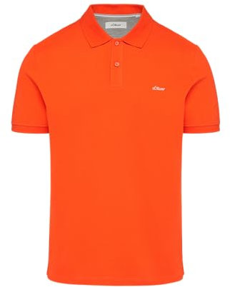 s.Oliver Poloshirt aus Baumwollpiqué Papaya XL