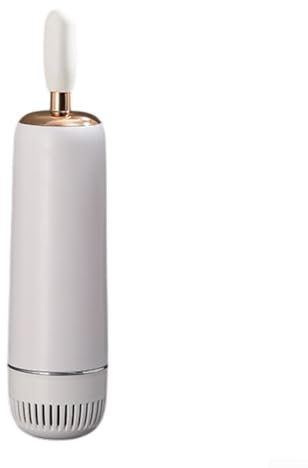 Juego de escobilla de baño para montaje en pared, 1 escobilla de inodoro, 1 hebilla de pared (oro blanco)