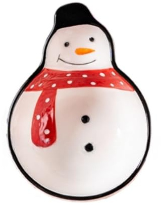 Handmålad Jul Snögubbe Skål Keramisk Tallrik Frukost Porslin Underglasyr Färg Middag Hushåll Mellanmål Efterrätt Fågel Bo Sallad Frukt Glass Soppa Pasta (Skål)
