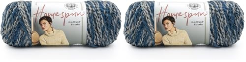 Lion Brand Yarn Company Yarn, Acrylic, Blue Moon (Pack of 2)