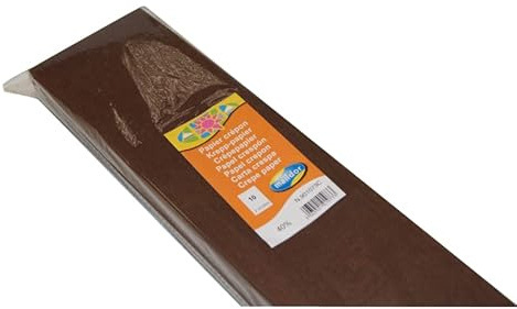 Lot de 10 Feuilles de papier crépon Marron crêpé à 40%.