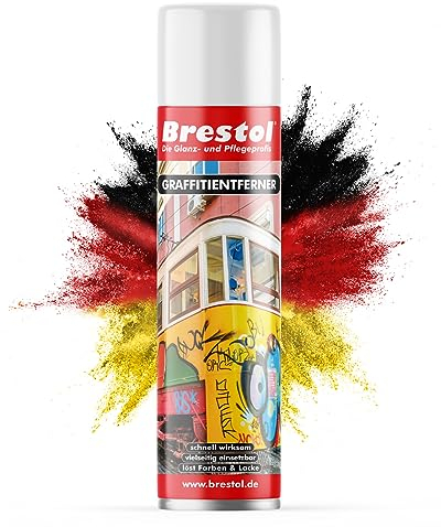 BRESTOL® GRAFFITI ENTFERNER 400 ml Spray - Graffitilöser Farbabbeizer Farblöser Farbentferner Lackentferner Lacklöser Lasurlöser Lasurentferner Dispersionsmittel Abbeizmittel Abbeizer