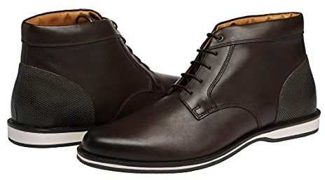 Elegante Herren Leder Desert Boots in braun I Stiefel für Männer I Männer Stieffeleten I Chelsea Lederstiefel I Men boots leather I (numeric_42)