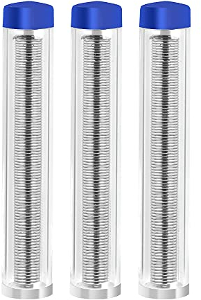 3 Pack Portable Solder Wire Tube Lead Free Rosin Core Solder Waterproof Solder Wire Connectors Tin Lead Rosin Core Flux Iron Welding Tool for Electrical Soldering