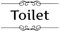 TLDSHOP® - Adesivo Toilette - Bagno - Toilet - Murale - WC - Divertente - da muro - Idea regalo originale - Colore Nero: (SOLO SCRITTA)