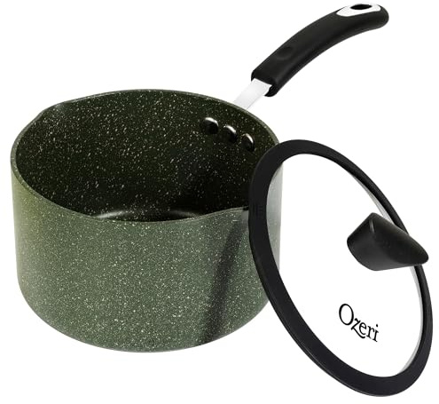 The All-In-One Stone Saucepan and Cooking Pot by Ozeri - 100% APEO, GenX, PFBS, PFOS, PFOA, NMP and NEP-Free German-Made Coating