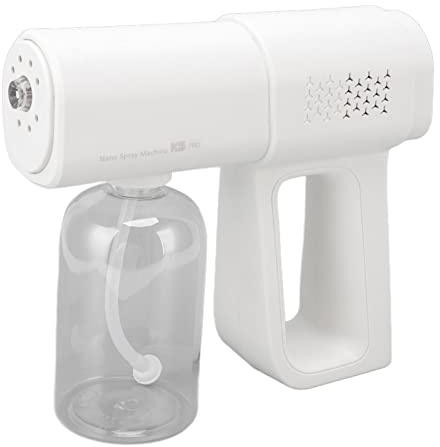 Pulverizador de Pelo con Nanómetro Recargable Inalámbrico, Máquina de Peluquería acon Luz Azul con Diseño Portátil, Amplia Gama de Usos