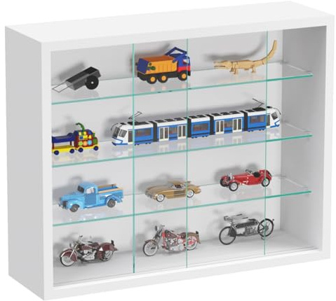 Vitrina de pie, vitrina de pared colgante – puertas correderas – 50 x 40 x 13 cm