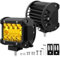 BIHEE faro de trabajo 2 unids 12V 120W 1200LM proyector LED lámpara de trabajo 10cm 6000K luz amarilla barra LED para coche camión tractor Quad vehículo barco